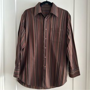 BROWN STRIPED VINTAGE SHIRT